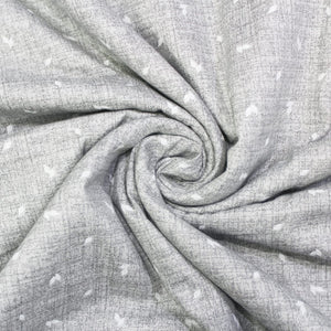 Pearl Texture Floral Print 300TC Cotton Dohar Comforter In Silver At Best Prices