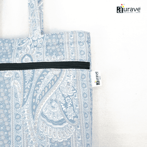 Full View Cotton Lightweight Eco-Friendly Shopper/Tote Bag, Blue