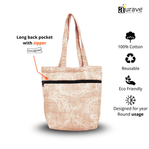 Premium Cotton Lightweight Eco-Friendly Shopper/Tote Bag, Peach
