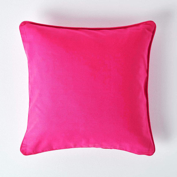 Plain Cotton Decorative Cushion Cover in Pink online at best prices
