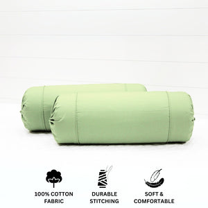 indicating material and features on a bolster cover set