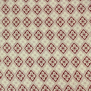 Full View Riva Floral Cotton Dohar, Burgundy Design