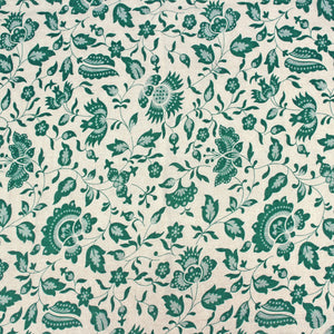 Riva Floral Cotton Dohar, Peacock Blue Design