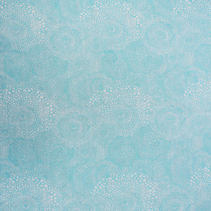 Riva Floral Cotton Dohar, Aqua Design
