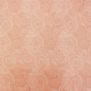 Riva Floral Cotton Dohar, Peach Design