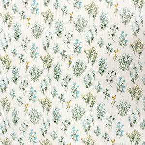 Riva Floral Cotton Dohar, Aqua Design