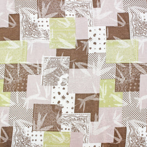 Full View Riva Floral Cotton Dohar, Coffee Design