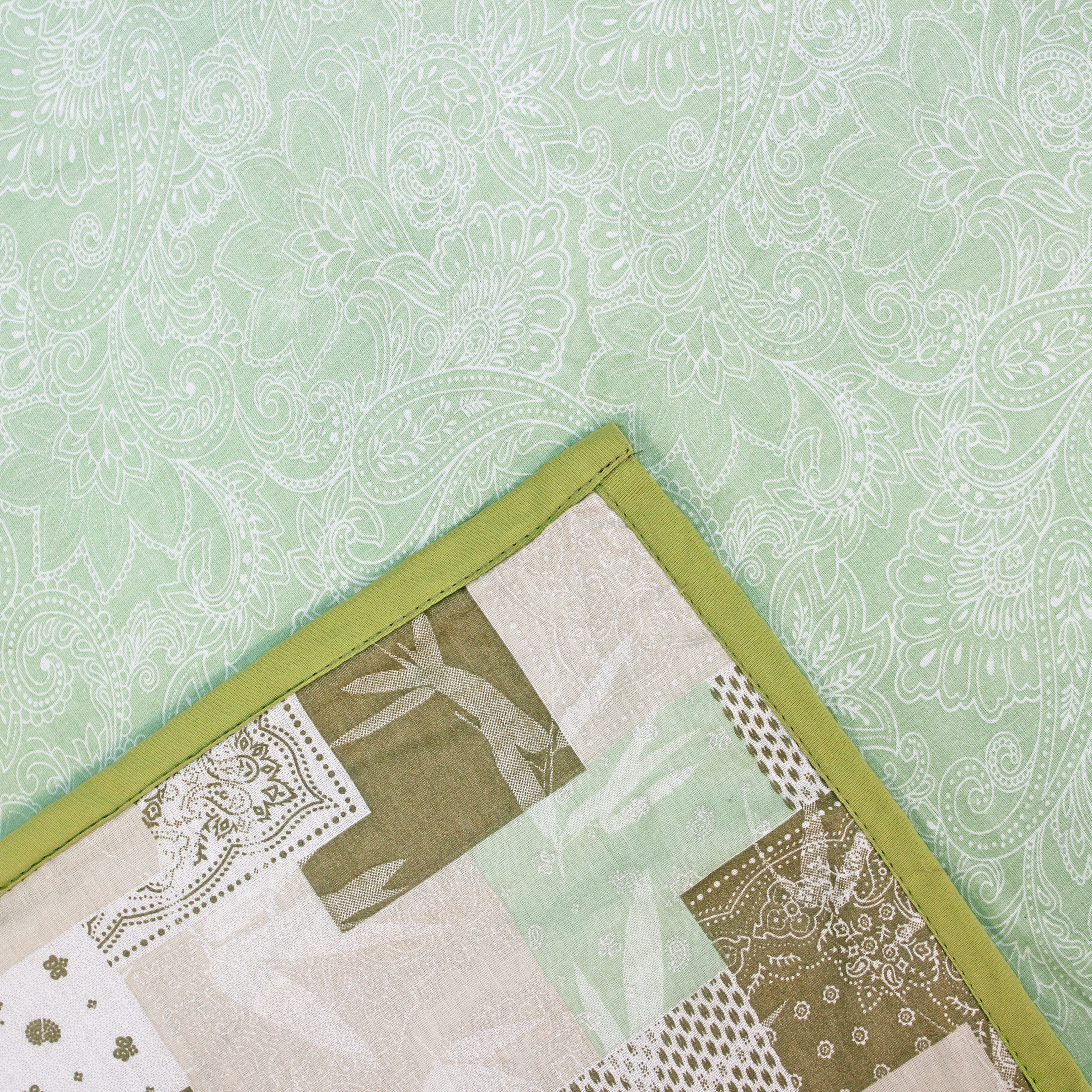 Riva Floral Cotton Dohar, Green Design
