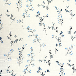 Full View Riva Floral Cotton Dohar, Blue Design