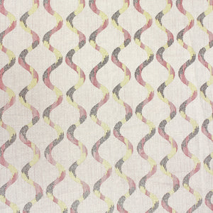 Full View Riva Damask Cotton Dohar, Peach Design