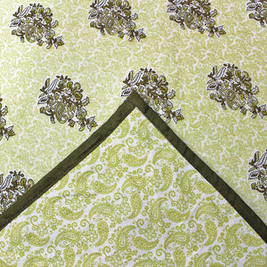 Riva Floral Cotton Dohar, Green