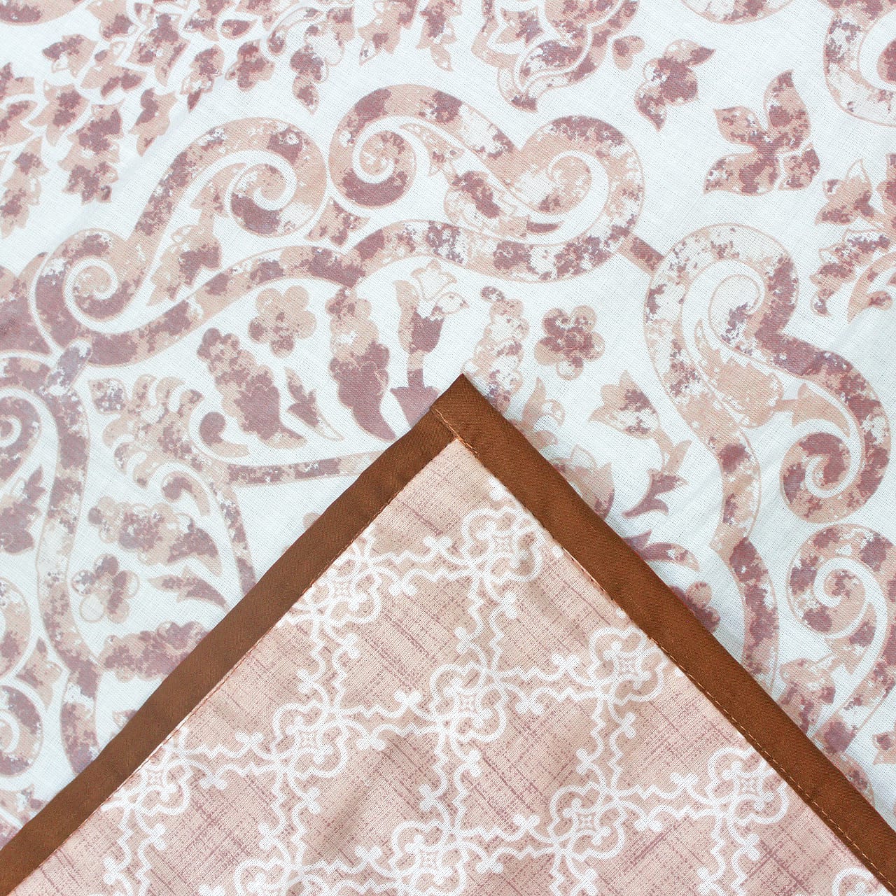 Soft Riva Floral Print Brown Cotton Dohar Online At Best Prices