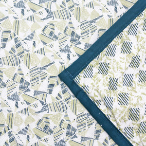 Soft Riva Floral Print Peacock Cotton Dohar Online At Best Prices