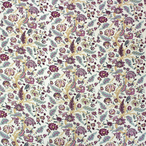 Riva Floral Cotton Dohar, Burgundy Design