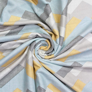 Riva Floral Cotton Dohar, Blue