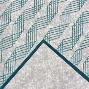 Riva Floral Cotton Dohar, Peacock Blue