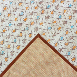 Riva Floral Cotton Dohar, Brown