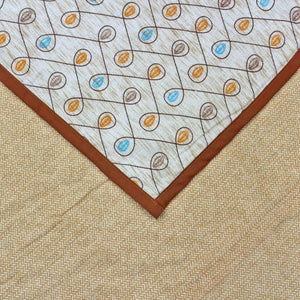 Riva Floral Cotton Dohar, Brown