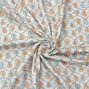 Riva Floral Cotton Dohar, Brown