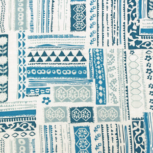 Full View Riva Floral Cotton Dohar, Blue