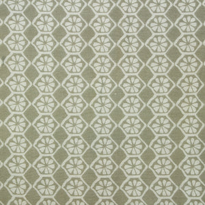 Close up View Riva Floral Cotton Dohar, Coffee Design