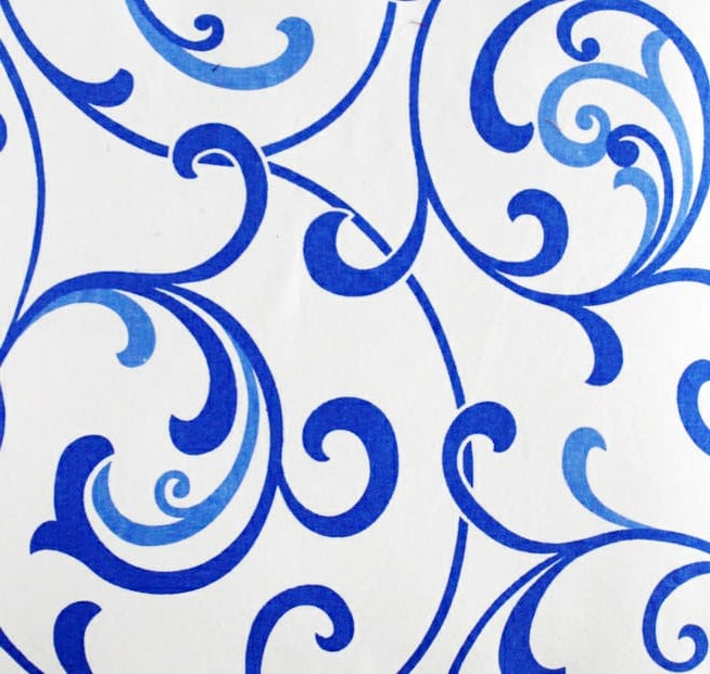 PRISM Printed Cotton Floral Table Cover - Blue