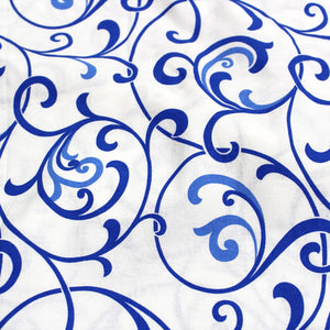 Printed Cotton 144 TC Duvet Cover - Blue Design