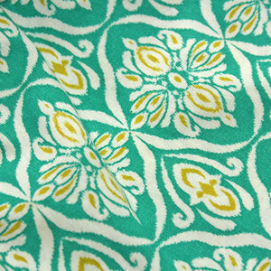 Close-up of Printed Ikat Cotton Design