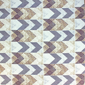 Printed Geometrical Cotton 144 TC Fitted Bedsheet Design