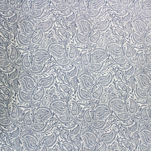 Stylish Blue Printed 144 TC Cotton Paisley Fitted Bedsheet At Best Price
