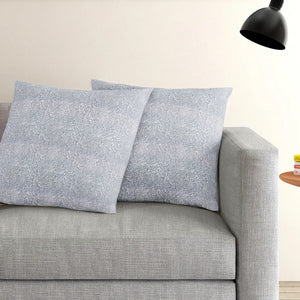 Printed Geometrical Cotton Cushion Cover set - Blue