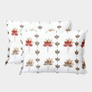 Stylish Multicolor Printed 144 TC Cotton Floral Fitted Bedsheet At Best Price