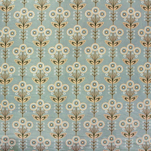 Printed Floral Cotton 144 TC Fitted Bedsheet Design