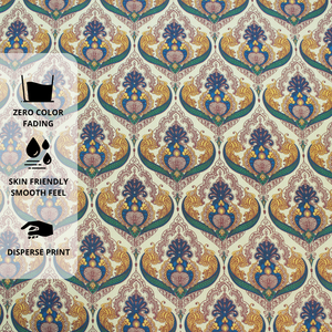 Printed Floral Cotton 144 TC Fitted Bedsheet Design