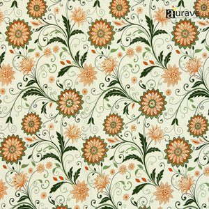 144TC 100% Elastic Fitted Bedsheet with flower design and 2 pillows, AUARVE BEDSHEET