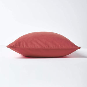 Plain Cotton Decorative Cushion Cover 1 Pc in Rust online at best prices