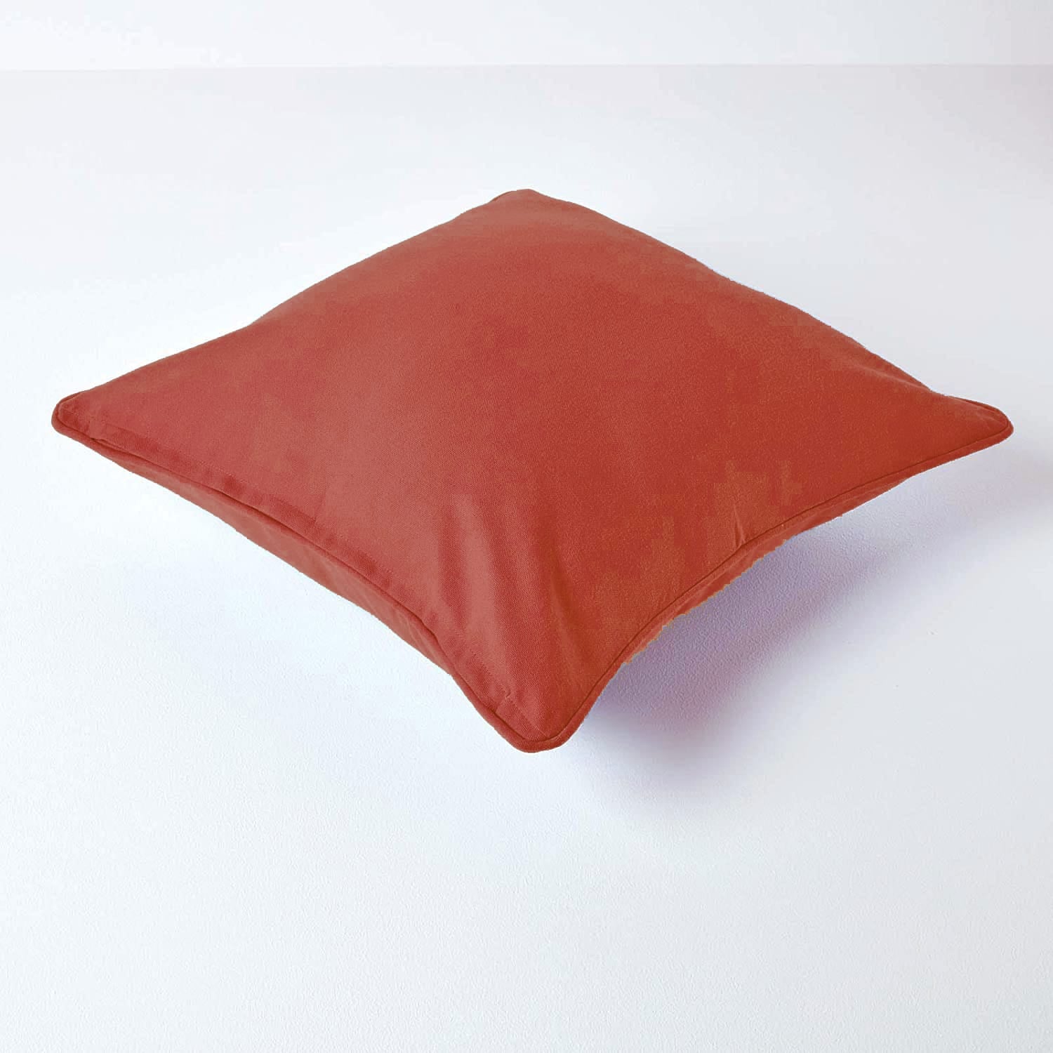 Plain Cotton Decorative Cushion Cover 1 Pc in Rust online at best prices