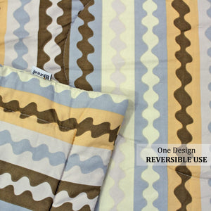 All Season Reversible Microfiber Comforter/Quilt (150 GSM) -Brown