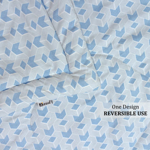 All Season Reversible Microfiber Comforter/Quilt (150 GSM) -Blue