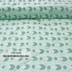 All Season Reversible Microfiber Comforter/Quilt (150 GSM) -Green