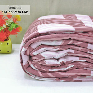 All Season Reversible Microfiber Comforter/Quilt (150 GSM) -Magenta