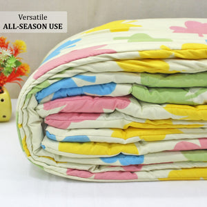 All Season Reversible Microfiber Comforter/Quilt (150 GSM) -Multicolor