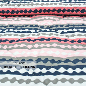 All Season Reversible Microfiber Comforter/Quilt (150 GSM) -Magenta