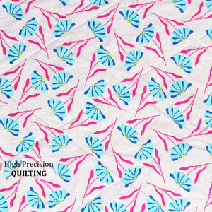 Microfiber 150 GSM All Season Comforter/Quilt - Magenta Design