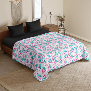 Microfiber 150 GSM All Season Comforter/Quilt - Magenta