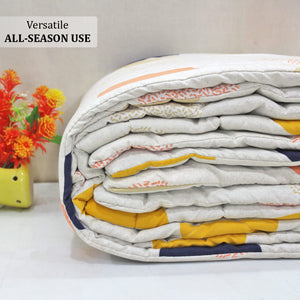 Microfiber 150 GSM All Season Comforter/Quilt - Multicolor