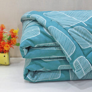 Microfiber 150 GSM All Season Comforter/Quilt - Peacock Blue