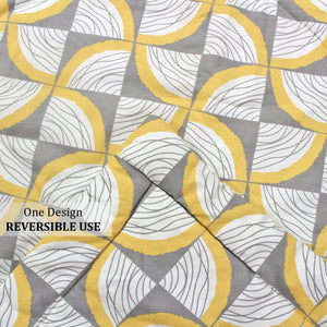 Microfiber 150 GSM All Season Comforter/Quilt - Yellow