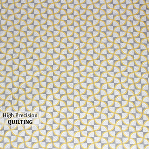 Full View Microfiber 150 GSM All Season Comforter/Quilt - Yellow Design