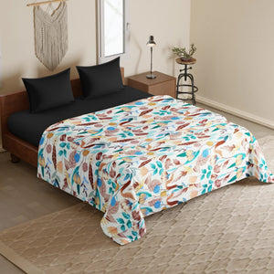 Microfiber 150 GSM All Season Comforter/Quilt - Multicolor